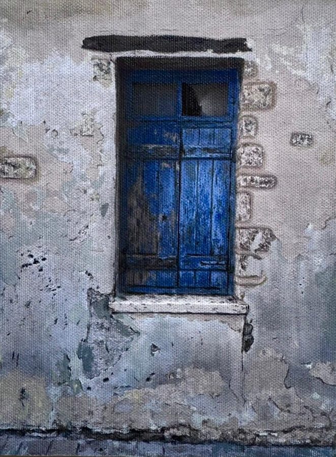 Old Blue Window